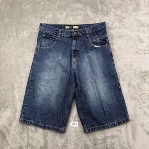 Southpole Jean Shorts Baggy Hip Hop Cotton Denim Blue Size 36